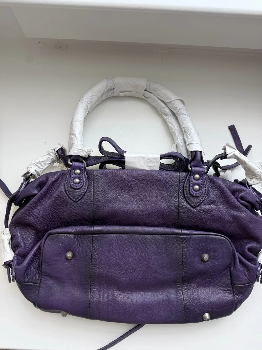 NWT We The Free Baby Emerson Midnight Orchid Free People Boho Leather